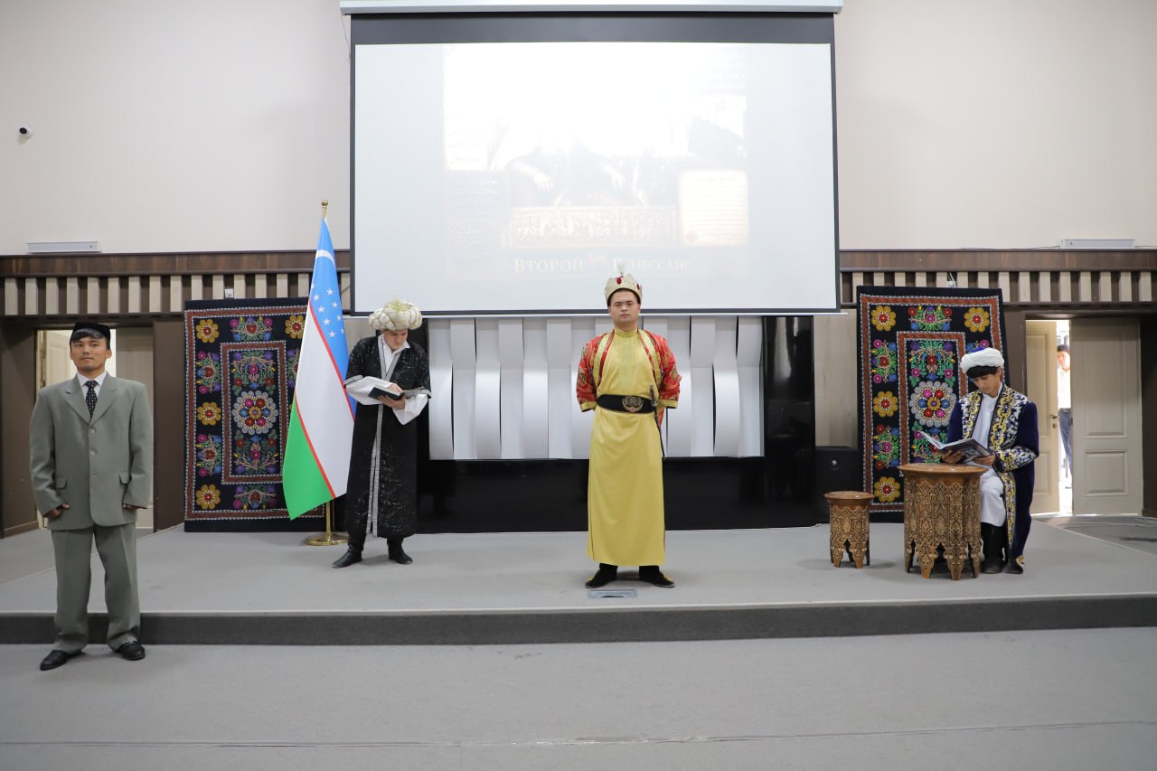Speech on stage