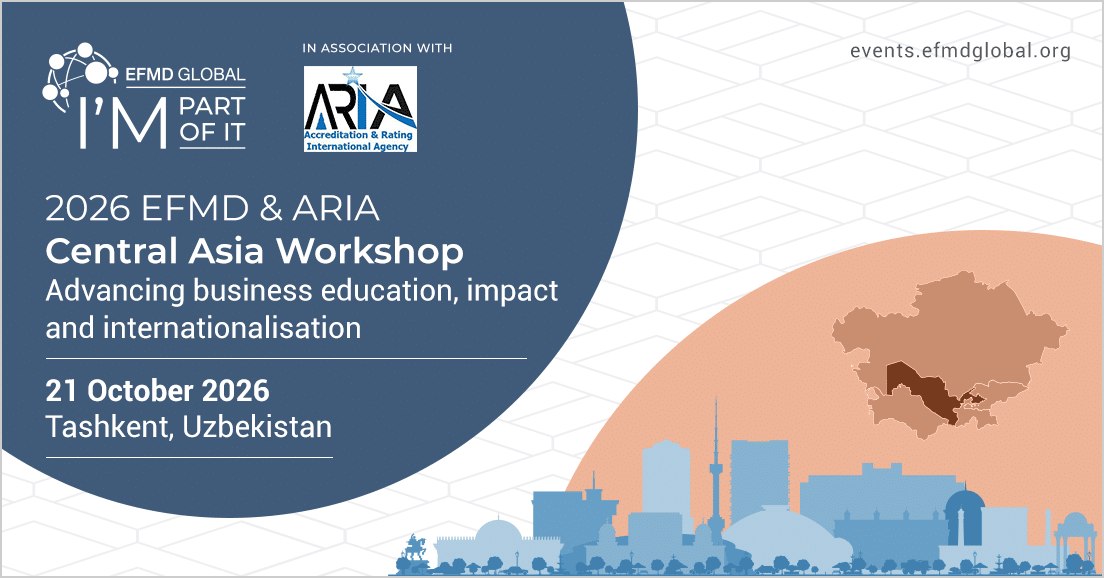 The international seminar-training '2026 EFMD & ARIA Central Asia Workshop' will be held in Tashkent.